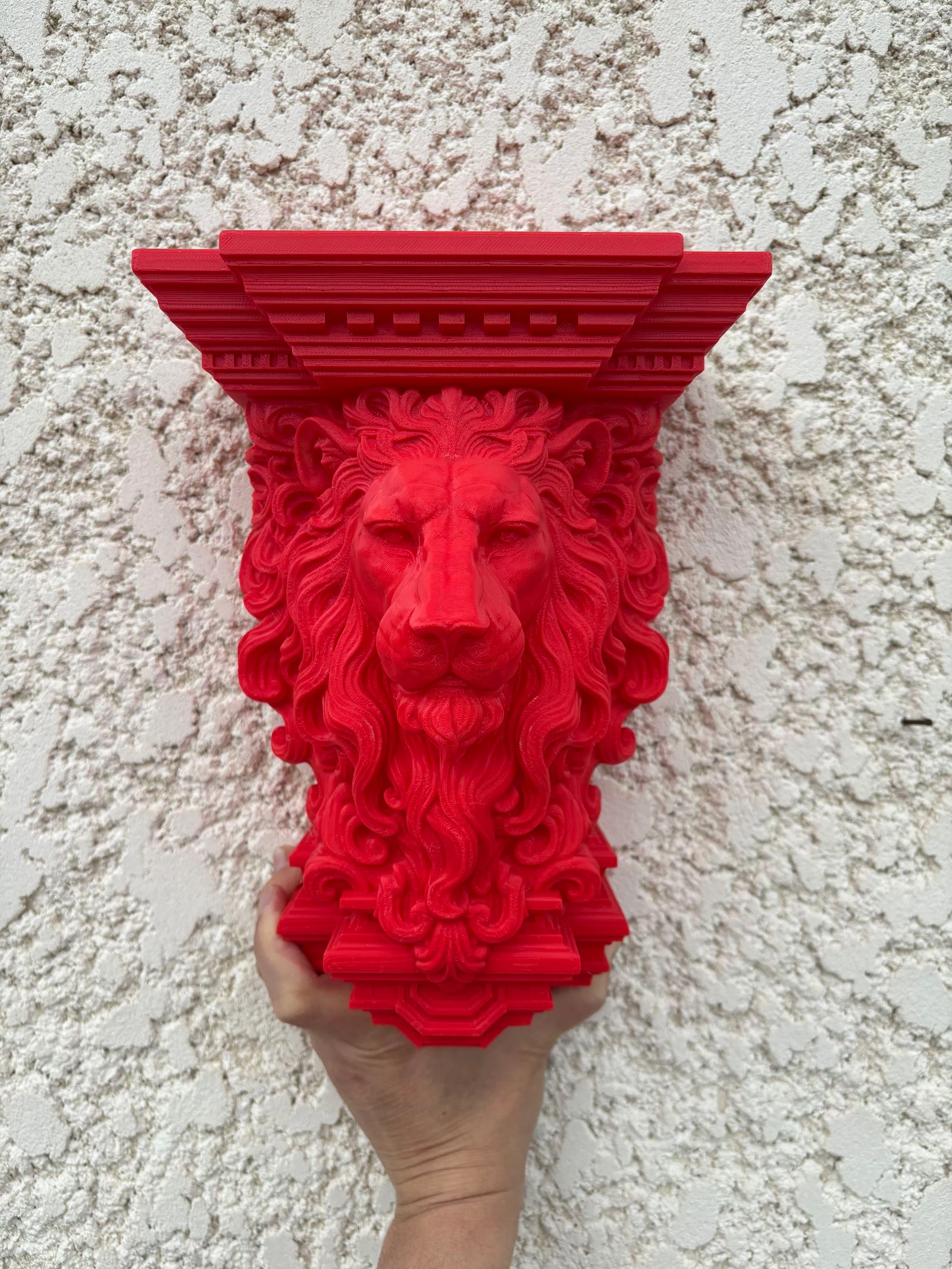 Plank met tafelfunctie tête de lion rouge kleur intense rood ❤️ – photo 4